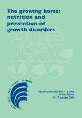 The Growing Horse: Nutrition and Prevention of Growth Disorders by Editors V. Juliand and W. Martin-Rosset